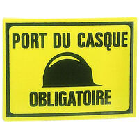 Panneau porte casque obligatoire 300x200mm - NOVAP - 4304342.UNITE