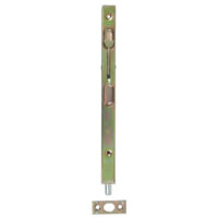 Verrou à levier 16x250mm acier laitonné avec gâche – Finition anti-corrosion – Installation discrète sur portes intérieures – Jardinier Massard