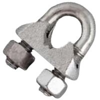 Serre-câble étrier standard 3/4mm en acier zingué - CHAPUIS - 300/3Z