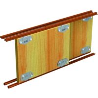 Mantion – Garniture de porte coulissante avec montures réglables – Installation encastrée ou à visser – Pour bois dur – PICO25