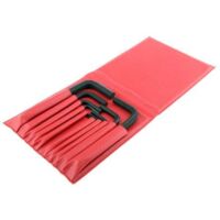 Facom – Jeu de 10 clés mâles 6 pans en pouces – Acier allié chromé satinée – Trousse compacte pour rangement optimisé – Pour vis et écrous