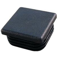 Embout interieur carré plastique 25mm noir - FORTAPS - 15-25X25