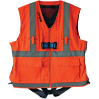 Harnais antichute HT22 avec veste réfléchissante orange/gris - TRACTEL - 83782