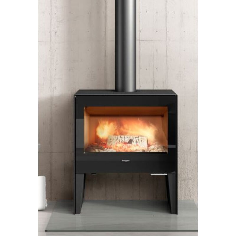 estufa de leña hergom modelo glance l