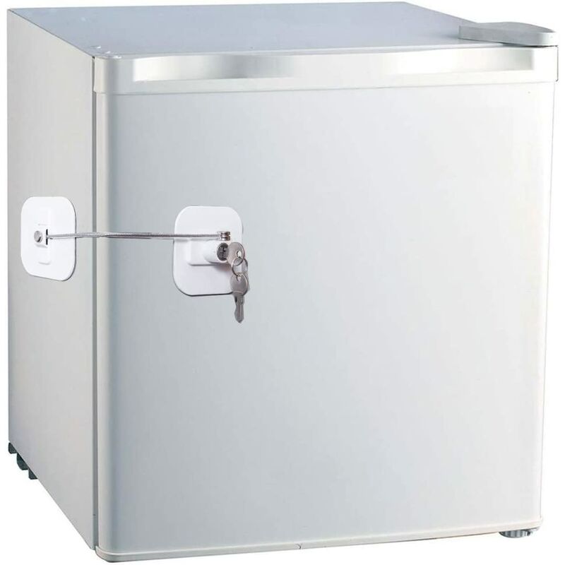 4 Stück Schrankschloss Kindersicherung Weiß Freezer Lock Kühlschrank Schublade 