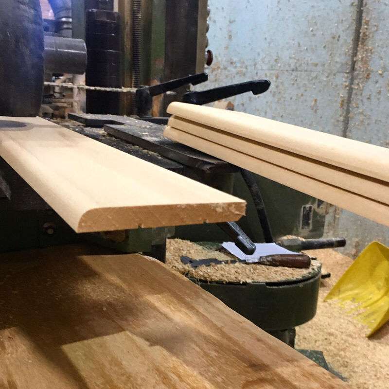 Battiscopa In Legno Massello Modello Berna – 100x13 Mm, Aste Da 2,5 M, Confezione Da 2 Pezzi (totale 5 M)