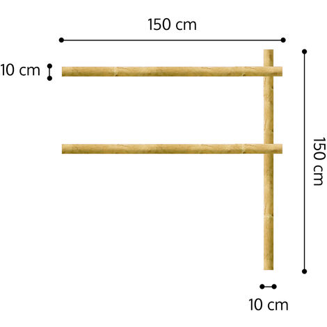 Pali in Legno Trattati in Autoclave - Legno PINO Certificato Classe 4 -  Onlywood