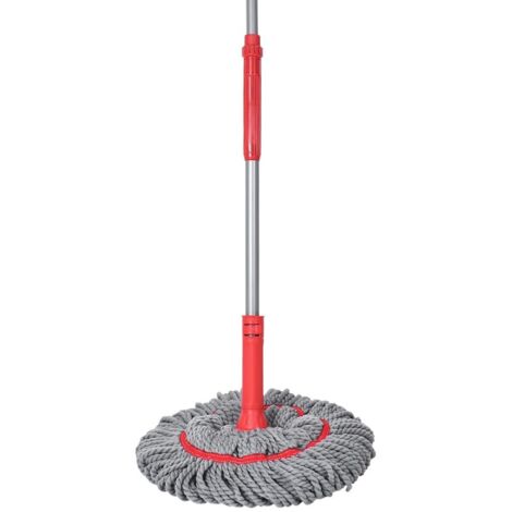 Liseré Vert  Balai serpillère Magic Twist Mop® lave sols ultra-absorbant, compact, essorage intégré, manche télescopique