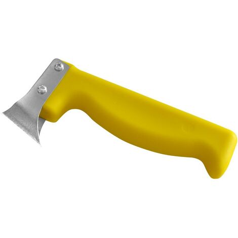 Couteau à enduire flexible 90° – Lame double tranchant – Pour joints silicone et acrylique – Retrait rapide et efficace – Broszio Tools