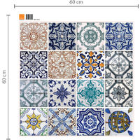 Walplus Wall Decals Mosaic Tile Patterns x 9 pcs