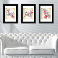 Walplus Framed Art Flowers Wall Hanging for Home Decorations