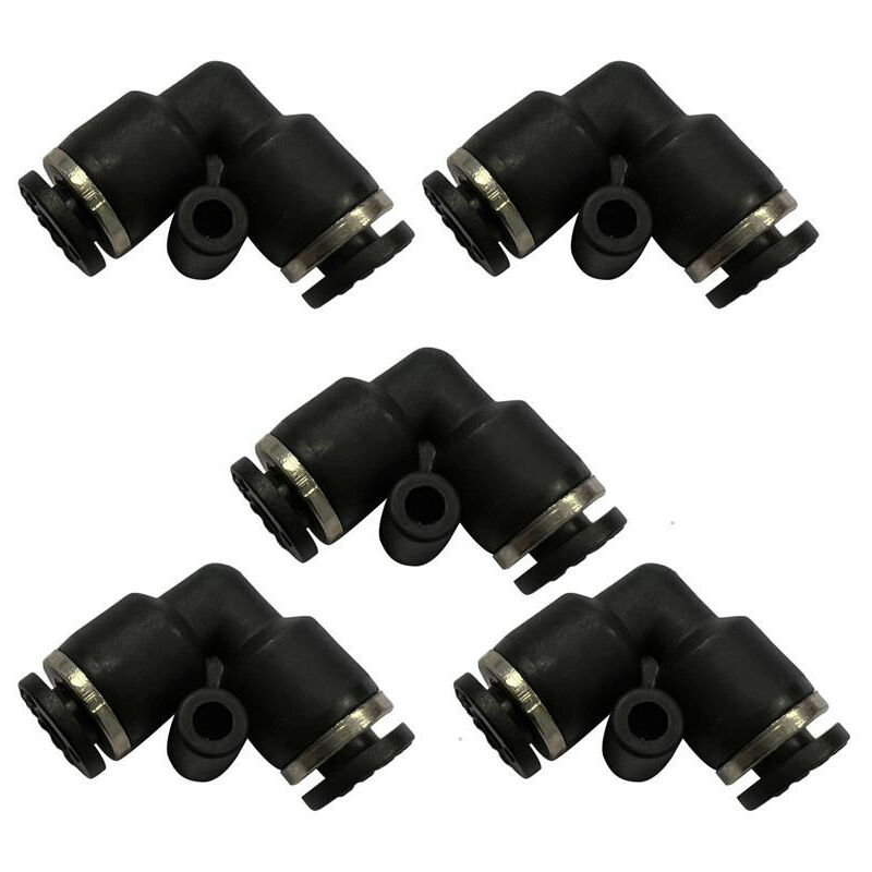 IQS Lot De 5 Raccords Pneumatiques En Y 4 Mm - Raccords Tuyau Air Comprimé