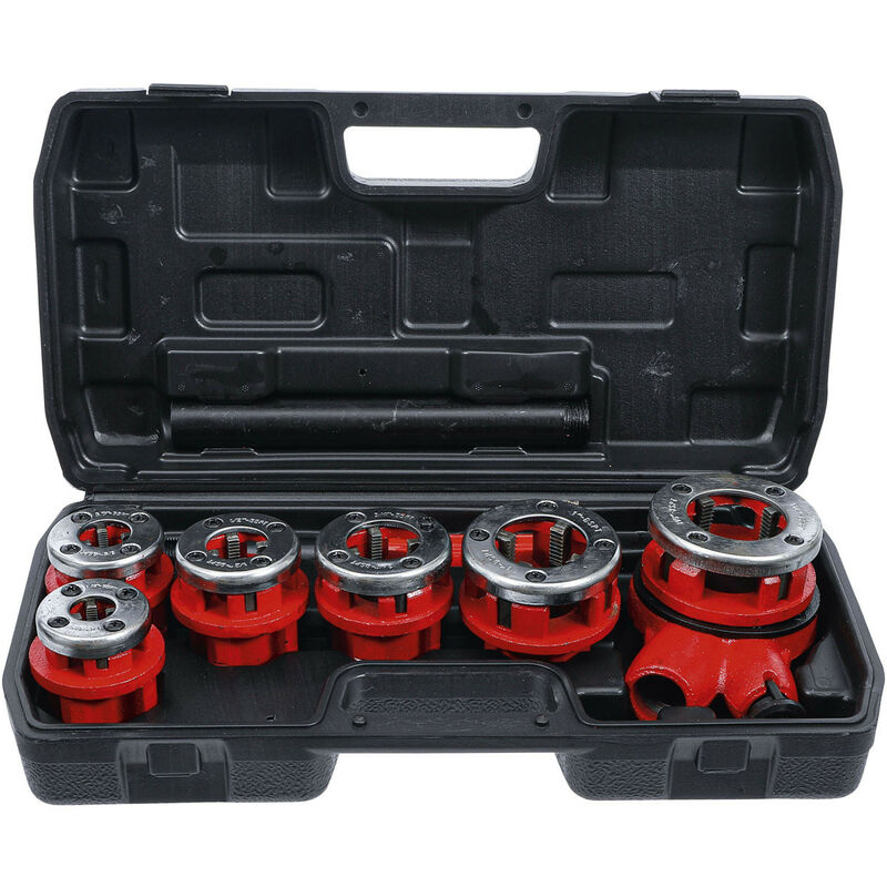 KS TOOLS Coffret de filières à main 3/8-1.1/4, 8 pcs