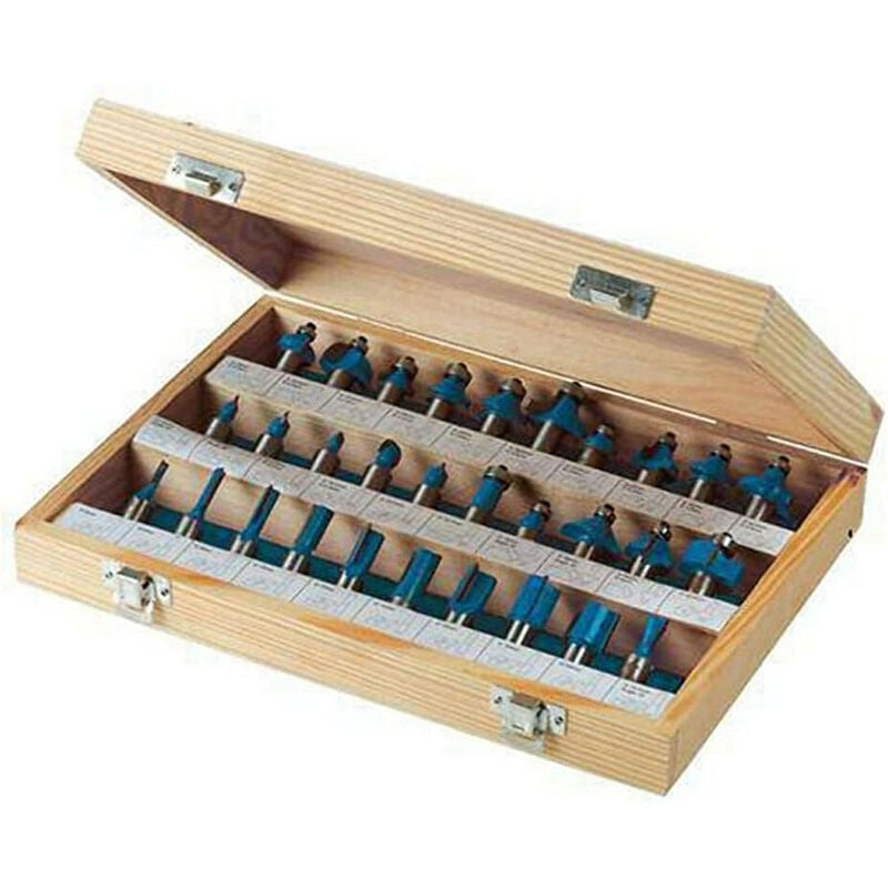 Coffret de 30 fraises a defoncer tct 1/2