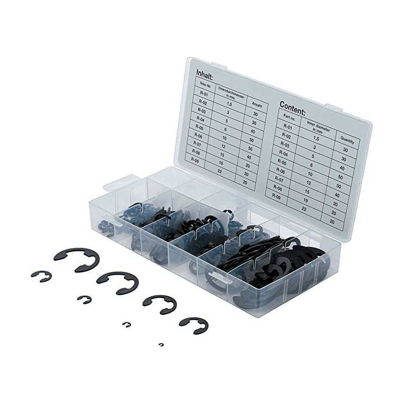 OC-PRO Lot De 5 Circlips Intérieurs DIN 472 - Diamètre 65 Mm - Rondelles De Sécurité En Métal Robuste