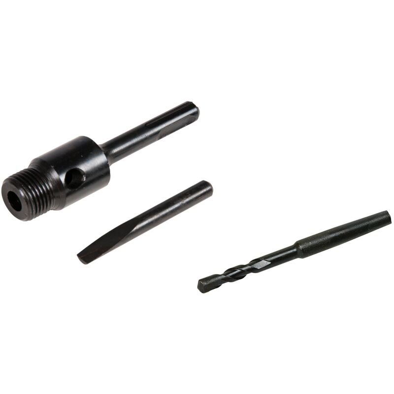 Couronne De Forage MIVIDE 100mm Avec Adaptateur SDS+ 220mm – Parfaite Pour Béton, Maçonnerie, Pierre | Kit Complet Avec Foret Centré