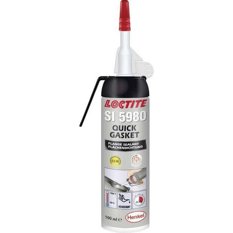 Joint silicone noir quick gasket, loctite si 5980 cartouche 100 ml
