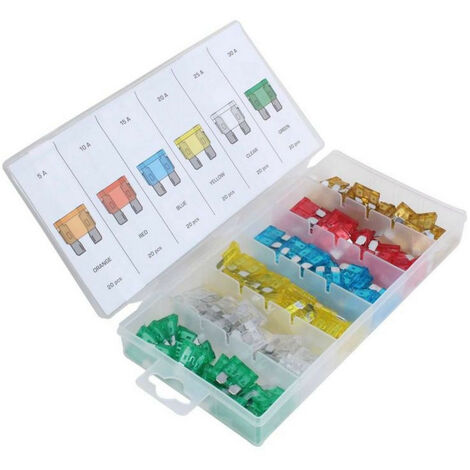 Jeu de 120 fusibles standards autos a lamelles de 5 à 30 a (1/3)