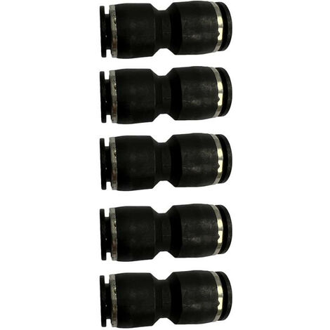 Sachet de 5 raccords automatiques droits 10 mm