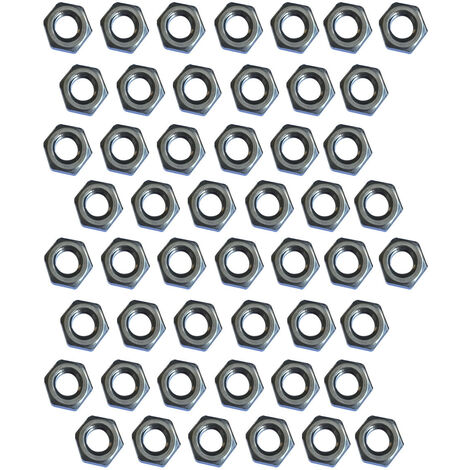 50 ecrous 6 mm hexagonaux en inox a4 aisi 316