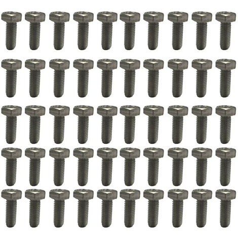 50 vis 6 x 16 mm hexagonales inox a4 aisi 316
