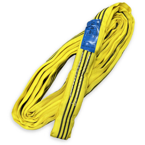 Sangle de levage estrope 3 tonnes – Longueur 3m – 100% polyester – EN 1492-2:2000 – WLL 3T – SF 7:1 pour chantiers humides