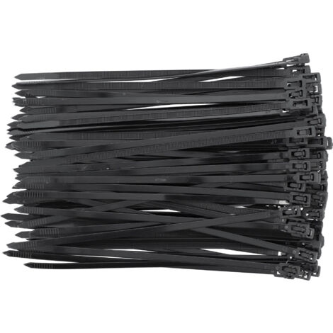 Yato – Lot de 100 colliers rilsan nylon réutilisables 4.8x200mm – Serre-câbles pour câbles jusqu'à 45mm – Température -20 à +80°C