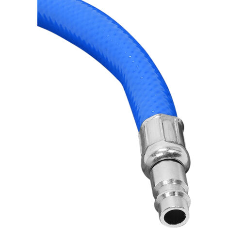 TEN-HIGH Tuyau Air Comprimé 8mm DI X 12mm DE Polyuréthane Avec Maille Polyester - 5m Bleu