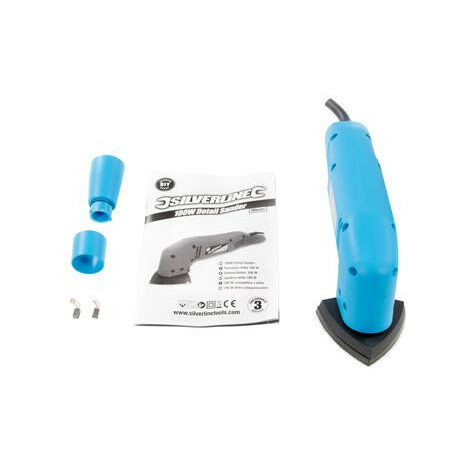 Silverline – Ponceuse Pneumatique Orbitale – 90 X 170 Mm – Pour Carrosserie, Bois – Faible Vibration – Avec Raccord Rapide – Garantie 3 Ans