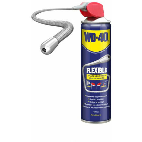 Degrippant multi-fonction wd-40 400 ml avec flexible aerosol (1/2)