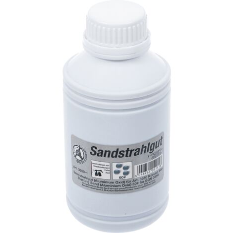 Sable abrasif corindon pour decapage sablage bidon de 850g grain de 60