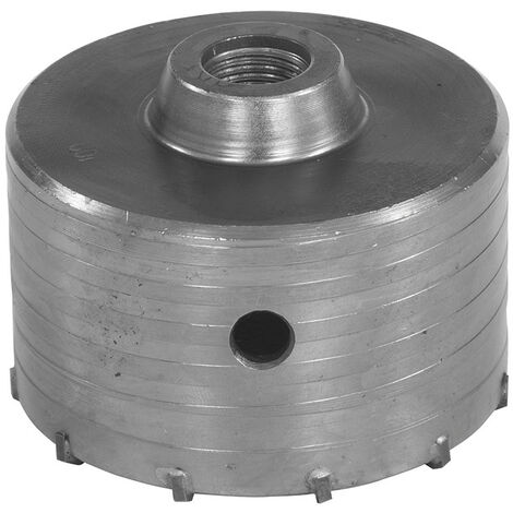 Silverline – Scie cloche trépan TCT 100 mm – Tranchants en carbure – Pour béton et briques – Emmanchement 1/2 BSP (1/2)