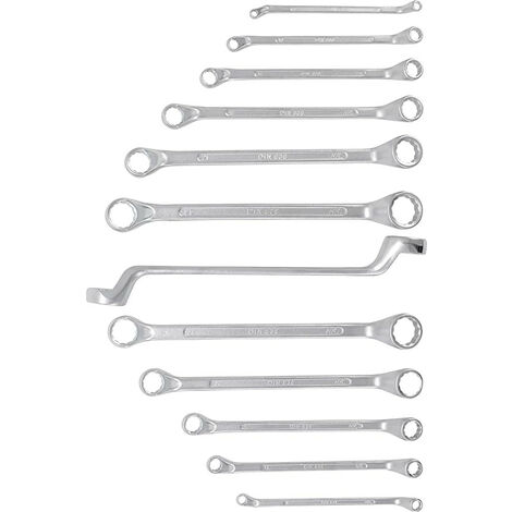 Jeu de cles polygonales bgs contre coudees de 6 à 32 mm en pochette