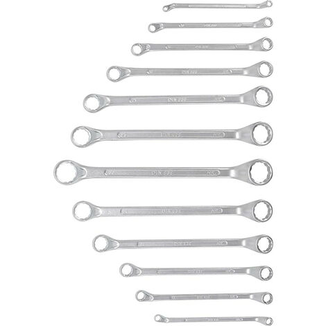 Jeu de cles polygonales bgs contre coudees de 6 à 32 mm en pochette