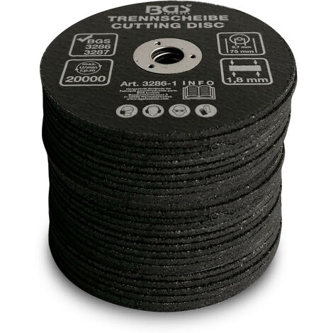 Lot De 50 Disques Fins à Tronçonner 75 X 1.0 X 10 Mm Pour Meuleuses Pneumatiques
