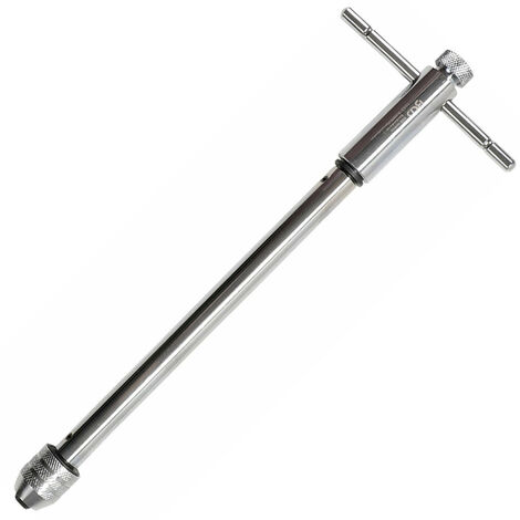 Porte taraud tourne-gauche extra long 320 mm a cliquet de m5 à m 12