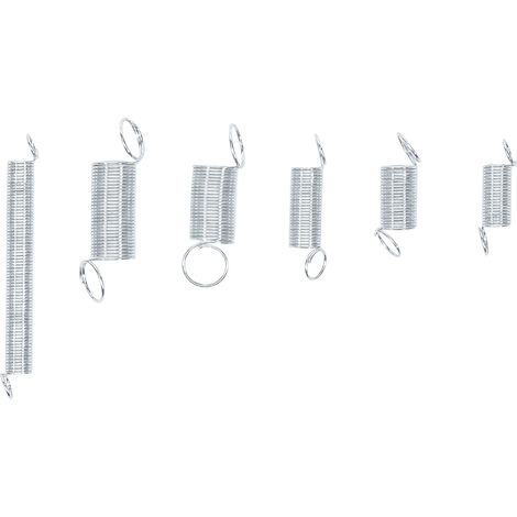 Lot de 4 ressorts de traction acier diamètre 3.4 mm l.18 x ep.0.8 mm