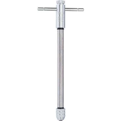 Porte taraud tourne-gauche extra long 255 mm a cliquet de m3 à m 10