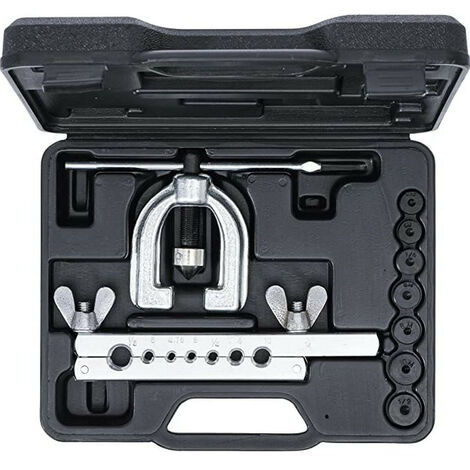 Bgs Technic – Coffret d'évasement pour collets de frein – Outil professionnel pour tubes en cuivre et aluminium – 7 matrices incluses – Épaisseur max 1mm