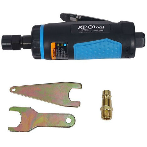 Meuleuse pneumatique droite avec cles et raccord euro (1/2)
