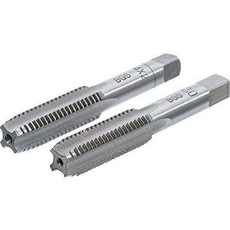 Bgs Technic – Jeu de 2 tarauds M14 x 2.00 mm – Acier à outils GCr15 – Taraud ébaucheur et finisseur pour filetage précis – Usinage professionnel