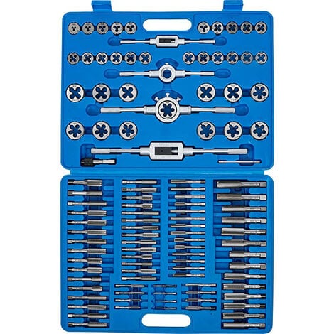 Coffret de tarauds et filieres metriques de 2 à 18 mm assortis