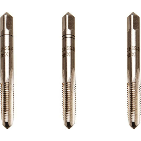 Jeu de 3 tarauds hss-g filetage standard m 6 x 1.00