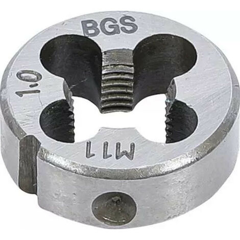 Bgs Technic – Filière M11 x 1.00 – Pas de vis métrique – Ø extérieur 25.4 mm – Épaisseur 9 mm – Pour filetages propres et réparations