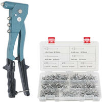Lot pince a riveter de 2.4 - 3.2 - 4 et 4.8 mm et coffret de 400 rivets