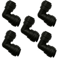Sachet de 5 raccords automatiques coudes 12 mm