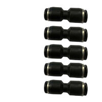Sachet de 5 raccords automatiques droits 4 mm