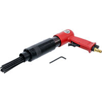 Bgs Technic – Dérouilleur décapeur pneumatique à aiguilles 19 aiguilles Ø 3 mm – Fréquence d'impact réglable 4000 1/min – Pour nettoyage de rouille et peinture