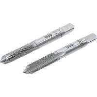 Bgs Technic – Jeu de 2 tarauds M6 x 0.75 mm – Acier à outils GCr15 – Filetage métrique pas standard – Pour filetages précis