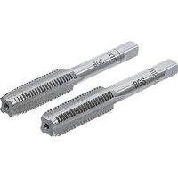 Bgs Technic – Jeu de 2 tarauds M12 x 1.50 mm – Acier à outils GCr15 – Taraud ébaucheur et finisseur – Pour filetage métrique pas standard